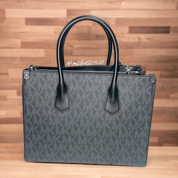 Michael Kors Maple LG Satchel + Wallet in Black BRAND NEW - Picture 3 of 9